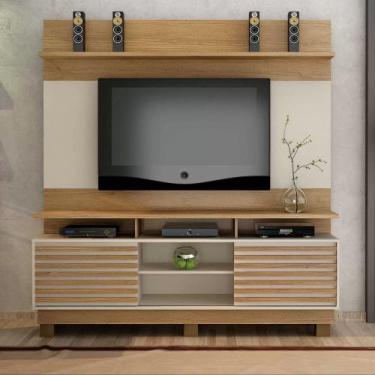 Imagem de Estante para TV e Home Theater até 60 Polegadas MDF 182cmx200cm Texas 
