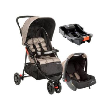 Imagem de Carrinho de Bebê com Bebê Conforto Cosco Kids Toffy 3 Rodas até 15kg, 