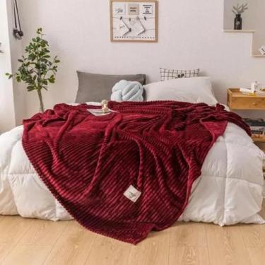 Imagem de Manta Casal Microfibra Canelada Soft 2,00m X 1,80m Cobertor Macio Avel