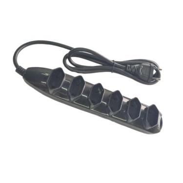 Imagem de Extensão de 1,5 metros com 6 Tomadas - Bivolt - 250V 10 Amperes - MBte