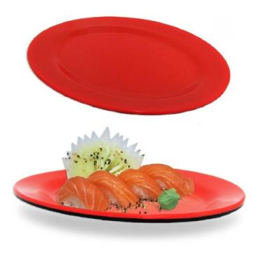 Imagem de Travessa Oriental Em Melamina Para Servir Sushi Sashimi - Riodeouro