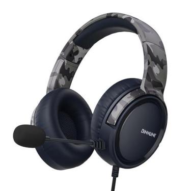 Imagem de Fone de ouvido para jogos BINNUNE BG02 com microfone para PC PS5 PS4 X