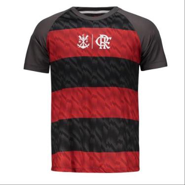 Imagem de Camiseta Braziline Flamengo Harmonia Infantil, Cinza, Vermelho, 8