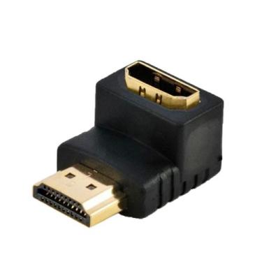Imagem de Adaptador HDMI com Ângulo de 90 Graus - HDMI M X HDMI F - AD0104 - Div