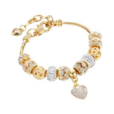 Imagem de Pulseira De Moda Feminina Com Contas, Joias De Múltiplos Elementos Par