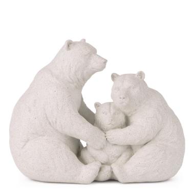 Imagem de Escultura Decorativa Ursos em Poliresina 19cm 22965 Mart