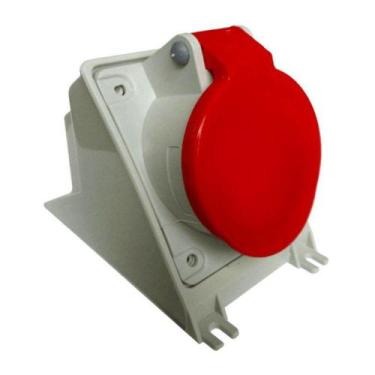 Imagem de Tomada Industrial de Sobrepor com tampa Vermelho 3P+T 63A 440V IP67 N4