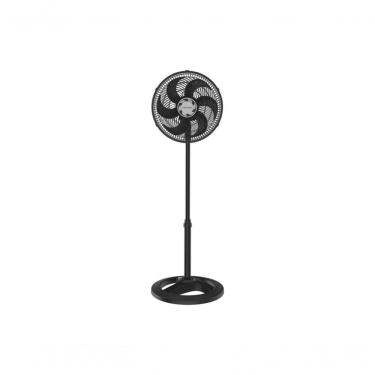 Imagem de Ventilador de Coluna 52W 30cm 6 Pás Preto com Controle Manual para Uso Doméstico 220V