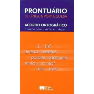Imagem de Prontuario Da Lingua Portuguesa - Acordo Ortografico - PORTO EDITORA, 