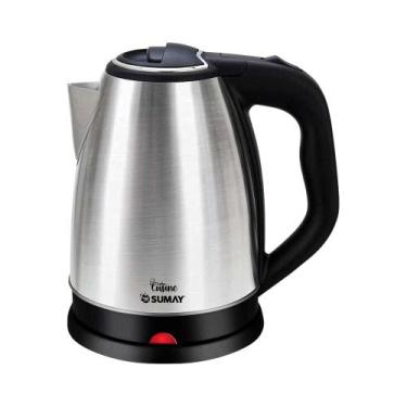Imagem de Chaleira Elétrica Sumay SM-CH110PR Inox 1,8L Desligamento automático, 