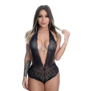 Imagem de Body em renda - Garota lingerie , Preto, G