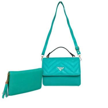 Imagem de Bolsa Pequena Feminina De Mao E Transversal Com Carteira - DILEXSHOP, 