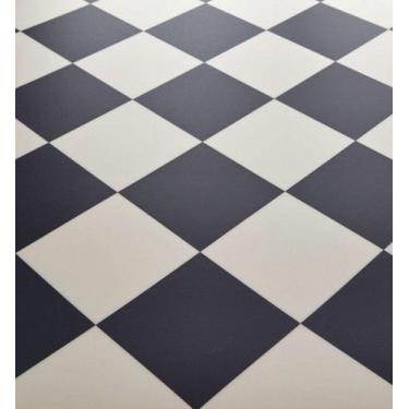 Imagem de Piso Vinilico PVC Cores, Branco, Preto e Dama 0,70mm 2X20mt - SIIM-Mco