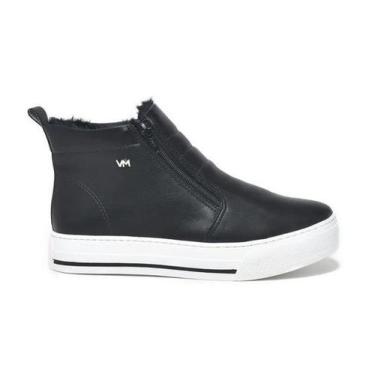 Imagem de Tênis Feminino Via Marte Casual Cano Alto 234709, Preto pto, 37