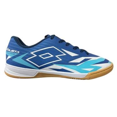 Imagem de Chuteira Futsal Lotto 10703 Solista Fulmine B700 Marinho, 41, Marinho