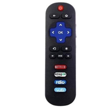 Imagem de Controle Remoto TV SMART TCL ROKU Compatível 9141 (BOTÃO LATERAL FUNCI