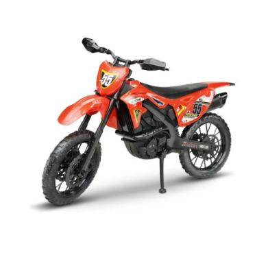 Imagem de Motocross Racing Moto Com Pezinho Roma Brinquedos 34 Cm - Ref. 0907, V