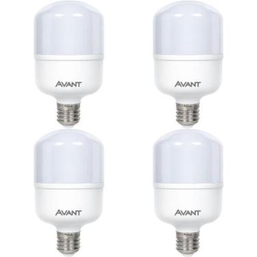 Imagem de Kit 4 Lâmpada Bulbo Led Branco Frio 6500K 20W Bivolt Avant