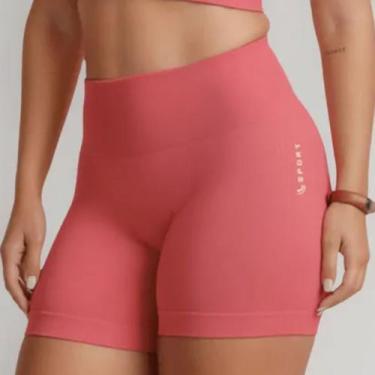 Imagem de Short Lupo LSport Basic Feminino - Goiaba, G, Vermelho