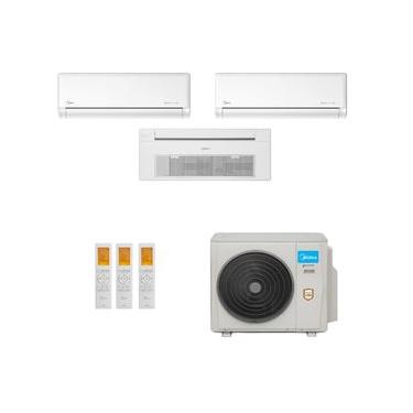 Imagem de Ar-Condicionado Multi Split Inverter Midea 27.000 (2x Evap HW 9.000 + 1x Evap Cassete 1...