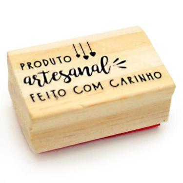 Imagem de Carimbo Arte Fácil Produto Artesanal Feito com Carinho CA-846 - 5,5 x 