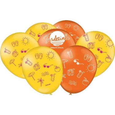 Imagem de Balao Decorativo Especial Tardezinha Verao 9" Com 25 Unidade - FESTCOL