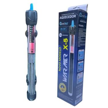 Imagem de Termostato Aquecedor X5 50W Ocean Tech Aquario Peixe, 220V