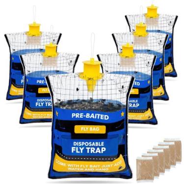 Imagem de Sacos Armadilha para Moscas Dwcom Trap 6 Unidades com Refil de Isca