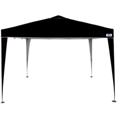 Imagem de Tenda Gazebo X-Flex Oxford Preta para Praia e Jardim Dobrável com Pés 