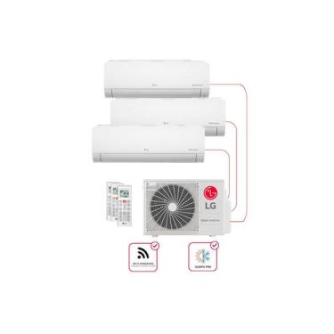 Imagem de Ar condicionado Multi Split Inverter 3 ambientes (Hiwall 1X 9.000BTUS,