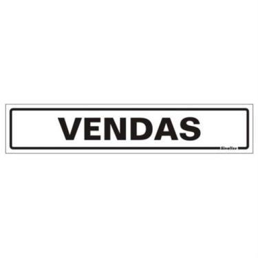 Imagem de Placa De Poliestireno Auto-adesiva 5x25cm Vendas - 200 Aa - Sinalize P