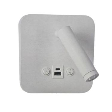 Imagem de Arandela LED Quadrado AD-4084 3000K USB IP65 2W 150 Lumens Branco Astraled