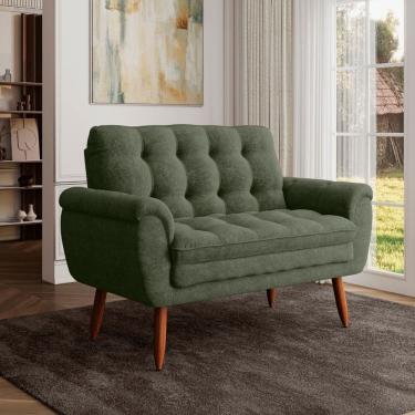 Imagem de Poltrona Decorativa 2 Lugares Xangai Chenille Prince Verde