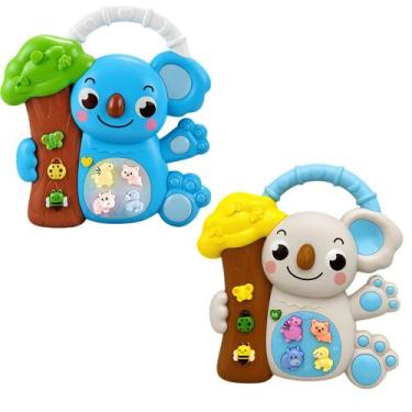 Imagem de Brinquedo Teclado Musical Infantil Coala Som Luz Castela - Castela Bra