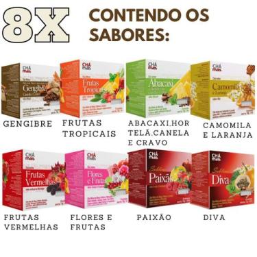 Imagem de Chá em Sachê - Kit com Sabores diversos de Chá - Caixinhas de Chá Vari