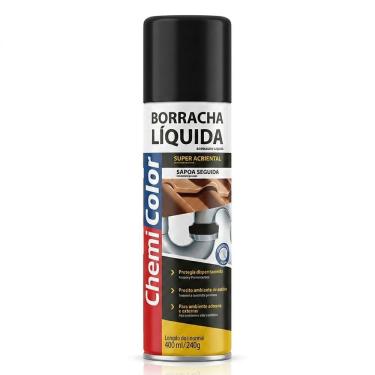 Imagem de Borracha Líquida ChemiColor 400ml Preta Impermeabilizante