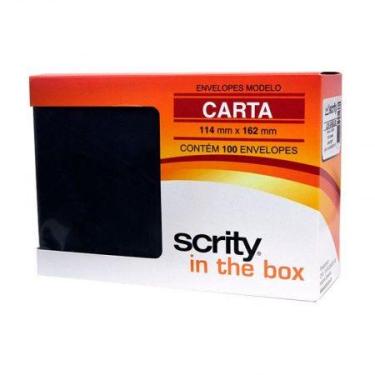 Imagem de Envelope Color Plus Preto 114x162mm 100und Scrity