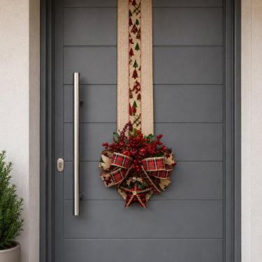 Imagem de Escapulário Enfeite Árvore Natal Pick Decoração Porta 2,5m - Genérico,