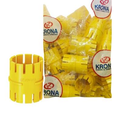 Imagem de 50 Luva Pressão Emenda Conduíte Pvc 25mm 3/4 - Am Krona