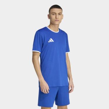 Imagem de Camisa Entrada26 Adidas Masculina, Azul, Branco, M