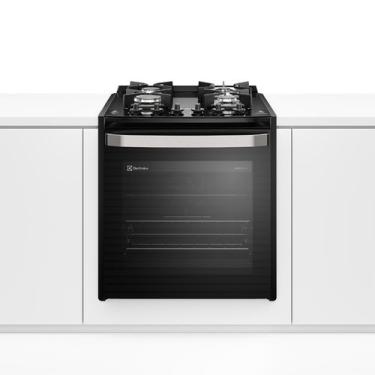 Imagem de Fogão de Embutir 4 Bocas Electrolux Preto Experience Mesa de Vidro, Grill e PerfectCook360 (FE4EB)