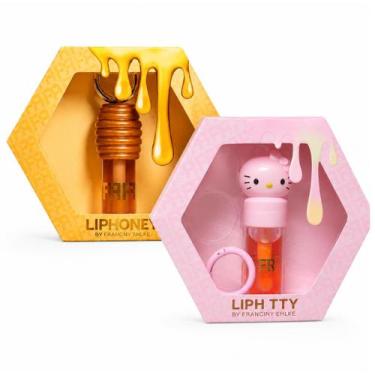 Imagem de Kit 2 Gloss Labial Lip Honey Mel E Liph Tty Hidratante - Sem marca