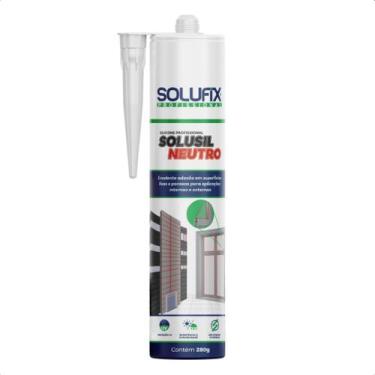 Imagem de Silicone Neutro Solusil Profissional 280g Selante Vedação Alta Perform