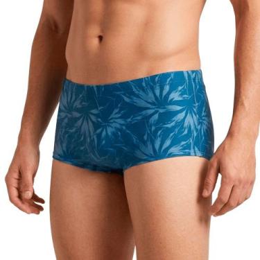 Imagem de Sunga Praia Estampada Adulto Lupo 28973-014, Azul capri, P