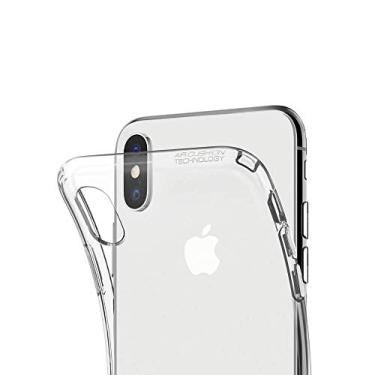 Imagem de Capa para Iphone Xs Max 6.5" Polegadas, Cell Case, Capa Protetora Flexível, Transparente