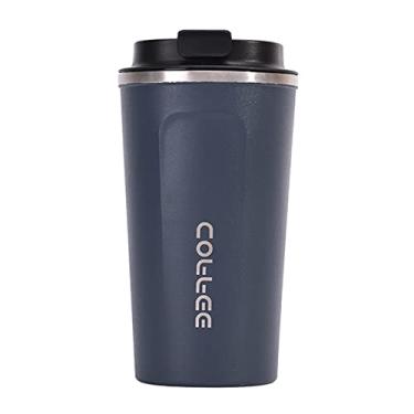 Imagem de Copo de café de aço inoxidável à prova de vazamentos copo térmico isolado para carro caneca de viagem portátil-LYQQ