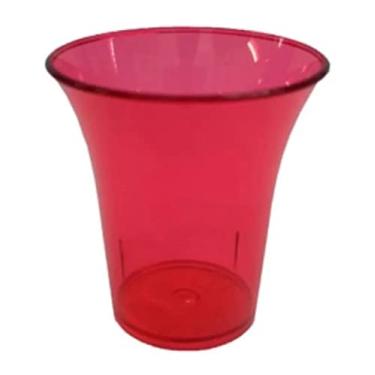 Imagem de MARANATA SHOFAR Copo de Santa Ceia Vermelho Translcido 100 Unidades, 10 ml, Vidro, Moderno, Descartvel