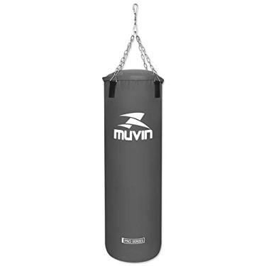 Imagem de Saco de Pancada Pro Series Muvin - Tamanho 120cm x 40cm – Enchimento em EVA - 40kg – Lutas – Artes Marciais – Treino – Boxe – Muay Thai – Resistência Superior – Correntes de Aço, Mosquetões e Girador
