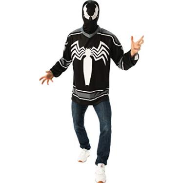 Imagem de Rubie's Conjunto de camisa de fantasia Venom do Universo Marvel unissex adulto, Conforme mostrado., Standard