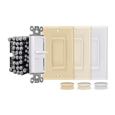 Imagem de Monoprice Controle de volume do alto-falante com resistência deslizante de 120 watts, interruptor de 12 posições, atenuação de 36 dB, terminais de alto-falante sem solda, 138169, multicolorido